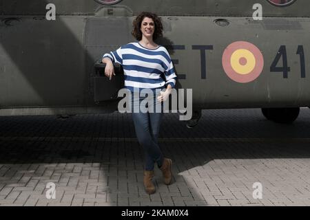Ruth Gabriel nimmt am 6. März 2017 an der Fotozelle "Zona Hostil" auf dem Militärstützpunkt FAMET in Colmenar Viejo, Spanien Teil (Foto von Oscar Gonzalez/NurPhoto) *** Bitte benutzen Sie die Gutschrift aus dem Kreditfeld *** Stockfoto