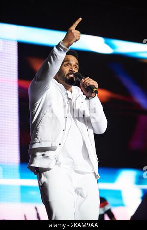 Craig David tritt am 25. März 2017 in London, Großbritannien, live auf der Bühne der O2 Arena auf. (Foto von Karyn Louise/NurPhoto) *** Bitte nutzen Sie die Gutschrift aus dem Kreditfeld *** Stockfoto