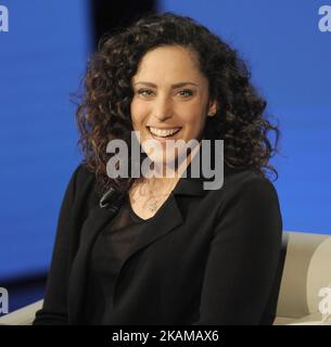 Federica Brignone Italienische Alpinskifahrerin während der tv-Show Che Tempo Che Fa in Mailand, Italien, am 26. März 2017. (Foto von Omar Bai/NurPhoto) (Foto von Omar Bai/NurPhoto) *** Bitte nutzen Sie die Gutschrift aus dem Kreditfeld *** Stockfoto