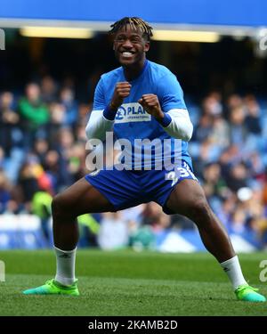 Michy Batshuayi aus Chelsea beim EPL Premier League-Spiel zwischen Chelsea und Crystal Palace in Stamford Bridge, London, England am 01. April 2017. (Foto von Kieran Galvin/NurPhoto) *** Bitte benutzen Sie die Gutschrift aus dem Kreditfeld *** Stockfoto