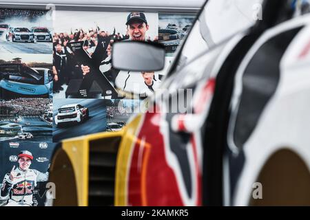 Mattias EKSTROM (SWE) im Audi S1 von EKS Assistance während des World RX of Portugal 2017 auf dem Montalegre International Circuit in Portugal am 22. April 2017. (Foto von Paulo Oliveira / DPI / NurPhoto) *** Bitte nutzen Sie die Gutschrift aus dem Kreditfeld *** Stockfoto