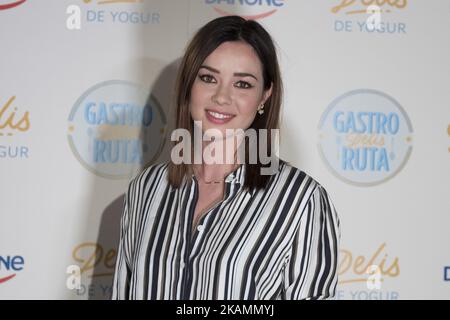 Die Schauspielerin Dafne Fernandez nimmt an der Präsentation von GastroRuta Delis im Platea-Raum von Madrid Teil. SpaÃ±A 24. April 2017 (Foto von Oscar Gonzalez/NurPhoto) *** Bitte benutzen Sie die Gutschrift aus dem Kreditfeld *** Stockfoto