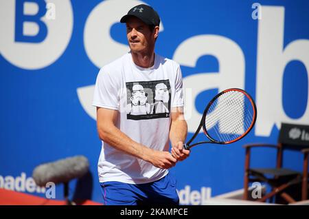 Andy Murray während des Trainings bei der Barcelona Open Banc Sabadell, am 28. April 2017. (Foto von Urbanandsport/NurPhoto) *** Bitte nutzen Sie die Gutschrift aus dem Kreditfeld *** Stockfoto