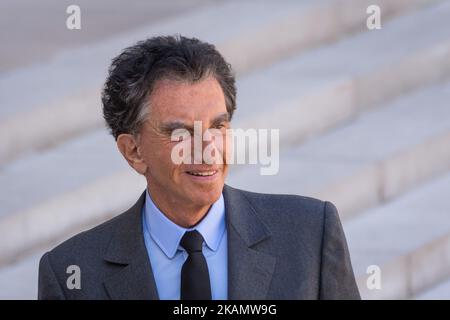 Der ehemalige Kulturminister Jack lang in Paris, Frankreich, am 2. Mai 2017. (Foto von Julien Mattia/NurPhoto) *** Bitte nutzen Sie die Gutschrift aus dem Kreditfeld *** Stockfoto