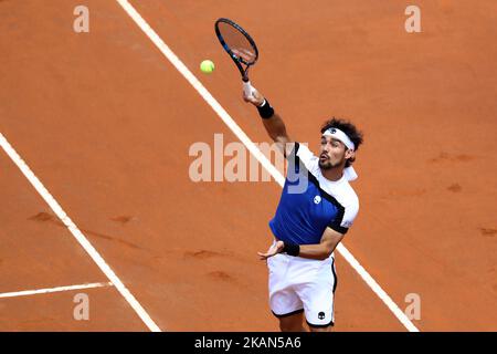 Tennis ATP Internazionali d'Italia BNL Dritte Runde Fabio Fognini (ITA) im Foro Italico in Rom, Italien am 18. Mai 2017. (Foto von Matteo Ciambelli/NurPhoto) *** Bitte nutzen Sie die Gutschrift aus dem Kreditfeld *** Stockfoto