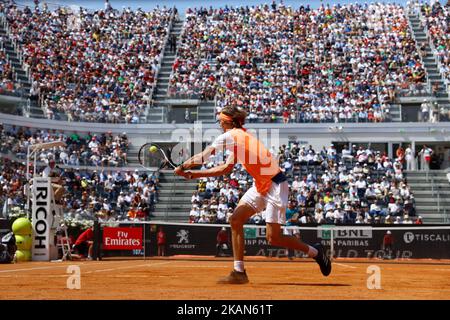 Tennis ATP Internazionali d'Italia BNL Viertelfinale Alexander Zverev (GER) beim Foro Italico in Rom, Italien am 19. Mai 2017. (Foto von Matteo Ciambelli/NurPhoto) *** Bitte nutzen Sie die Gutschrift aus dem Kreditfeld *** Stockfoto