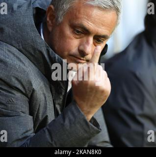 Der portugiesische Manager von Manchester United, Jose Mourino, ist vor dem UEFA Europa League-Finale Ajax Amsterdam gegen Manchester United am 24. Mai 2017 in der Friends Arena in Solna bei Stockholm abgebildet. (Foto von Raddad Jebarah/NurPhoto) *** Bitte nutzen Sie die Gutschrift aus dem Kreditfeld *** Stockfoto