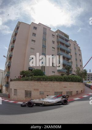 Der Brasilianer und Williams Martini-Rennfahrer, der Fahrer, fahren am 25. Mai 2017 in Monte Carlo, Monaco, während des Trainings zum Formel 1 Grand Prix de Monaco. (Foto von Robert Szaniszló/NurPhoto) *** Bitte nutzen Sie die Gutschrift aus dem Kreditfeld *** Stockfoto