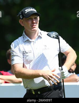 Stephen Gallacher aus Schottland während der 1. Runde für die BMW PGA Championship 2017 auf dem Westkurs in Wentworth am 25. Mai 2017 in Virginia Water, England (Foto: Kieran Galvin/NurPhoto) *** Bitte benutzen Sie die Gutschrift aus dem Credit Field *** Stockfoto