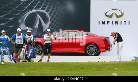 Suzann Pettersen aus Norwegen schlägt sich während der Finalrunde der LPGA Volvik Championship im Travis Pointe Country Club, Ann Arbor, MI, USA, am Sonntag, den 28. Mai, am 16.. 2017. (Foto von Jorge Lemus/NurPhoto) *** Bitte benutzen Sie die Gutschrift aus dem Kreditfeld *** Stockfoto