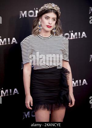 Dulceida nimmt an der Premiere von „The Mummy“ im Callao Cinema am 29. Mai 2017 in Madrid, Spanien, Teil. (Foto von COOLMedia/NurPhoto) *** Bitte nutzen Sie die Gutschrift aus dem Kreditfeld *** Stockfoto