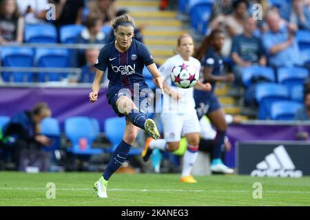 Irene Paredes von Paris Saint-Germain während des UEFA Women's Champions League-Finalspiels zwischen Lyon und Paris Saint-Germain im Cardiff City Stadium in Cardiff, Südwales, am 1. Juni 2017. (Foto von Matteo Ciambelli/NurPhoto) *** Bitte nutzen Sie die Gutschrift aus dem Kreditfeld *** Stockfoto