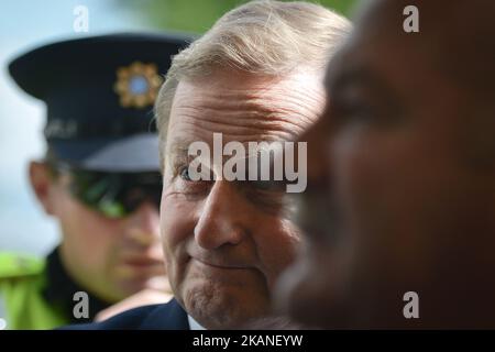 Der irische Taoiseach Enda Kenny beim Bloom Festival, Irlands größtem Gartenfest, während einer seiner letzten öffentlichen Erscheinungen als Taoiseach. Am Freitag, den 2. Juni 2017, in Dublin, Irland. Foto von Artur Widak *** Bitte nutzen Sie die Gutschrift aus dem Kreditfeld *** Stockfoto