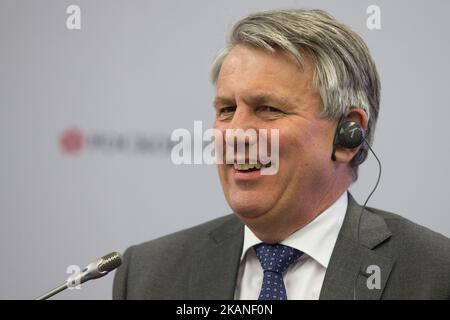 Chief Executive Officer, Royal Dutch Shell PLC Ben van Beurden nimmt an einer Sitzung des St. Petersburg International Economic Forum (SPIEF), Russland, 2. Juni 2017 Teil (Foto von Igor Russak/NurPhoto) *** Bitte verwenden Sie die Gutschrift aus dem Kreditfeld *** Stockfoto