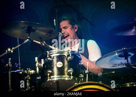 MAILAND, ITALIEN- 7. JUNI 2017- Zac Hanson von der amerikanischen Pop-Rock-Band Hanson auf der Bühne beim Auftritt bei Fabrique in Mailand, Italien (Foto: Roberto Finizio/NurPhoto) *** Bitte benutzen Sie die Gutschrift aus dem Credit Field *** Stockfoto