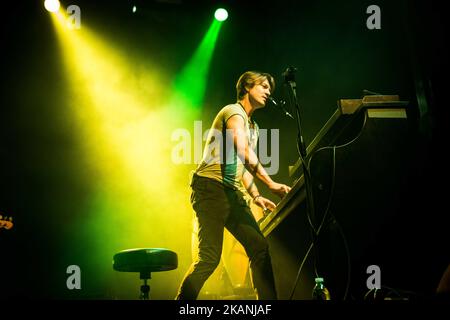 MAILAND, ITALIEN- 7. JUNI 2017- Taylor Hanson von der amerikanischen Pop-Rock-Band Hanson auf der Bühne beim Auftritt bei Fabrique in Mailand, Italien (Foto: Roberto Finizio/NurPhoto) *** Bitte benutzen Sie die Gutschrift aus dem Credit Field *** Stockfoto