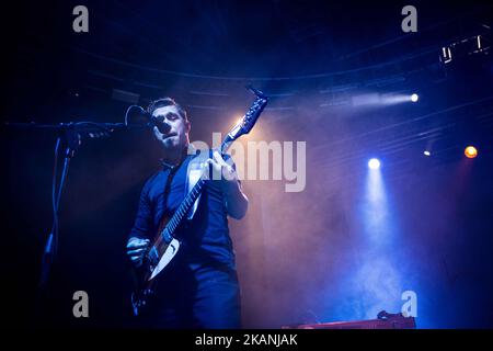 MAILAND, ITALIEN- 7. JUNI 2017- Isaac Hanson von der amerikanischen Pop-Rock-Band Hanson auf der Bühne beim Auftritt bei Fabrique in Mailand, Italien (Foto: Roberto Finizio/NurPhoto) *** Bitte benutzen Sie die Gutschrift aus dem Credit Field *** Stockfoto