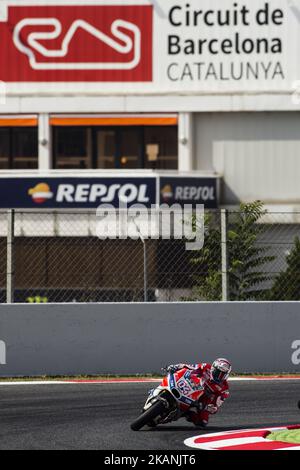 04 Andrea Dovicioso aus Italien vom Ducati Team (Ducati) während des Monter Energy Catalonia Grand Prix, auf dem Circuit de Barcelona-Catalunya am 9. Juni 2017. (Foto von Xavier Bonilla/NurPhoto) *** Bitte nutzen Sie die Gutschrift aus dem Kreditfeld *** Stockfoto