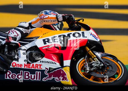 26 Dani Pedrosa aus Spanien vom Repsol Honda Team (Honda) während des Monter Energy Catalonia Grand Prix, auf dem Circuit de Barcelona-Catalunya am 9. Juni 2017. (Foto von Xavier Bonilla/NurPhoto) *** Bitte nutzen Sie die Gutschrift aus dem Kreditfeld *** Stockfoto