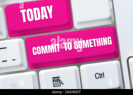 Konzeptuelle Darstellung verpflichtet sich zu etwas. Konzept Bedeutung Beratung Firma Experten geben professionelle Beratung bei der Lösung verschiedener mathematischer Probleme, Berechnung Stockfoto