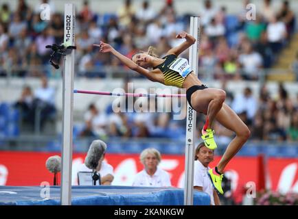 Goldene Gala IAAF Diamond League Rome 2017 Alessia Trost (ITA) tritt am 8. Juni 2017 im Olimpico-Stadion in Rom, Italien, in der Hochsprung-Frauenliga an. (Foto von Matteo Ciambelli/NurPhoto) *** Bitte nutzen Sie die Gutschrift aus dem Kreditfeld *** Stockfoto