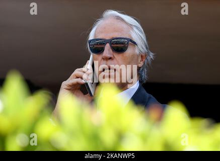 Der Präsident des italienischen Nationalen Olympischen Komitees Giovanni Malago während des internationalen Schwimmwettbewerbs Trofeo Settecolli am 23. Juni 2017 auf der Piscine del Foro Italico in Rom, Italien. Foto Matteo Ciambelli / NurPhoto (Foto von Matteo Ciambelli/NurPhoto) *** Bitte nutzen Sie die Gutschrift aus dem Kreditfeld *** Stockfoto