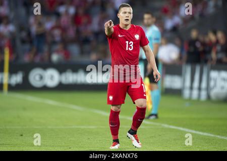 Lukasz Moneta aus Polen während der UEFA-U-21-Europameisterschaft 2017 Gruppe Ein Spiel zwischen England und Polen im Kielce-Stadion in Kielce, Polen am 22. Juni 2017 (Foto von Andrew Surma/NurPhoto) *** Bitte benutzen Sie die Gutschrift aus dem Kreditfeld *** Stockfoto