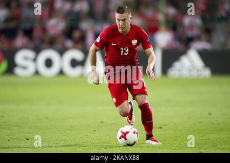 Lukasz Moneta aus Polen während der UEFA-U-21-Europameisterschaft 2017 Gruppe Ein Spiel zwischen England und Polen im Kielce-Stadion in Kielce, Polen am 22. Juni 2017 (Foto von Andrew Surma/NurPhoto) *** Bitte benutzen Sie die Gutschrift aus dem Kreditfeld *** Stockfoto