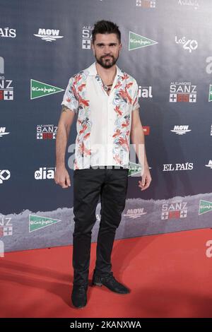 Juanes nimmt am 24. Juni 2017 an der Fotohalle des Konzerts „Mas Es Mas“ im Stadion Vincente Calderon in Madrid, Spanien, Teil. (Foto von Oscar Gonzalez/NurPhoto) *** Bitte benutzen Sie die Gutschrift aus dem Kreditfeld *** Stockfoto