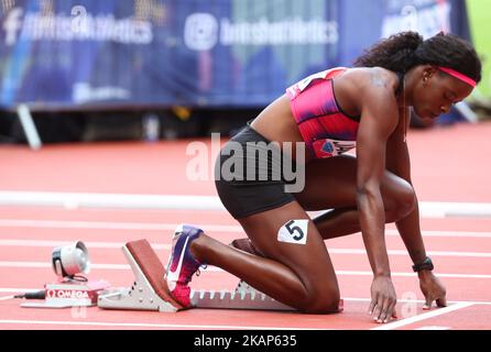 Natasha Hastings (USA) bei den 400m Frauen während der Muller Anniversary Games im Londoner Stadion am 09. Juli 2017 (Foto von Kieran Galvin/NurPhoto) *** Bitte benutzen Sie die Gutschrift aus dem Credit Field *** Stockfoto