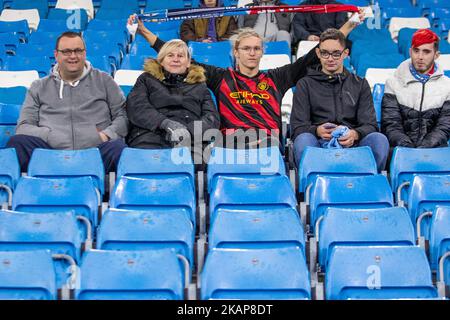 Manchester, Großbritannien. 2.. November 2022. Manchester City-Fans beim UEFA Champions League Group G-Spiel zwischen Manchester City und dem FC Sevilla im Etihad Stadium, Manchester, am Mittwoch, den 2.. November 2022. (Kredit: Mike Morese | MI News) Kredit: MI News & Sport /Alamy Live News Stockfoto