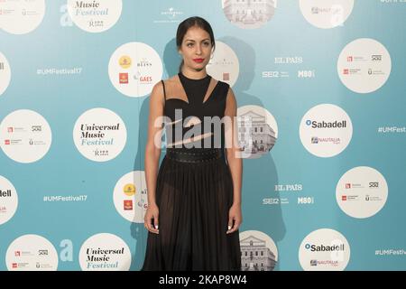 Die Schauspielerin Hiba Abouk besucht am 18. Juli 2017 das Konzert von Michel Camilo yTomatito am Teatro Real in Madrid, Spanien. (Foto von Oscar Gonzalez/NurPhoto) *** Bitte benutzen Sie die Gutschrift aus dem Kreditfeld *** Stockfoto