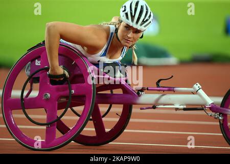 Samantha Kinghorn aus Großbritannien tritt am 19. Juli 2017 im Londoner Stadion in London im Finale der Frauen 400m T53 während der para-Leichtathletik-Weltmeisterschaften an (Foto: Kieran Galvin/NurPhoto) *** Bitte benutzen Sie die Gutschrift aus dem Kreditfeld *** Stockfoto