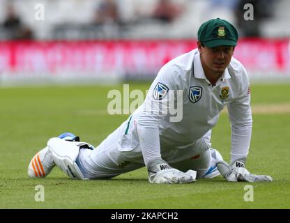 Quinton de Kock aus Südafrika während des Internationalen Test Match Series Day One Match zwischen England und Südafrika am 27. Juli 2017 auf dem Kia Oval Ground in London, Großbritannien. (Foto von Kieran Galvin/NurPhoto) *** Bitte benutzen Sie die Gutschrift aus dem Kreditfeld *** Stockfoto