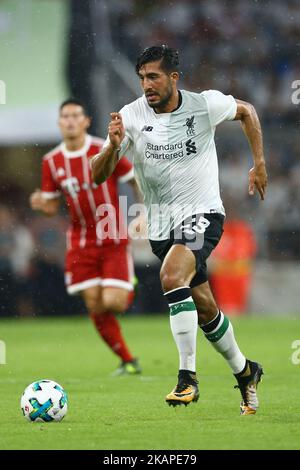 Emre Can von Liverpool beim Audi Cup 2017 Spiel zwischen Bayern München und dem FC Liverpool in der Allianz Arena am 1. August 2017 in München. (Foto von Matteo Ciambelli/NurPhoto) *** Bitte nutzen Sie die Gutschrift aus dem Kreditfeld *** Stockfoto