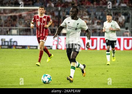 Sadio Manè beim Audi Cup 2017 Spiel zwischen Bayern München und dem FC Liverpool in der Allianz Arena am 1. August 2017 in München. (Foto von Paolo Manzo/NurPhoto) *** Bitte nutzen Sie die Gutschrift aus dem Kreditfeld *** Stockfoto