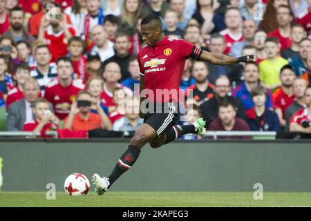 Antonio Valencia von man Utd während des Vorsaison-Freundschaftsspiels zwischen Manchester United und Sampdoria im Aviva Stadium in Dublin, Irland am 2. August 2017 (Foto von Andrew Surma/NurPhoto) *** Bitte benutzen Sie die Gutschrift aus dem Credit Field *** Stockfoto