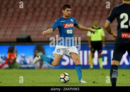 Jorgino von SSC Napoli während des Vorsaison-Frendly-Spiels zwischen SSC Napoli und RCD Espanyol im Stadio San Paolo in Neapel, Italien, am 10. August 2017. (Foto Franco Romano/Nurphoto) *** Bitte nutzen Sie die Gutschrift aus dem Kreditfeld *** Stockfoto