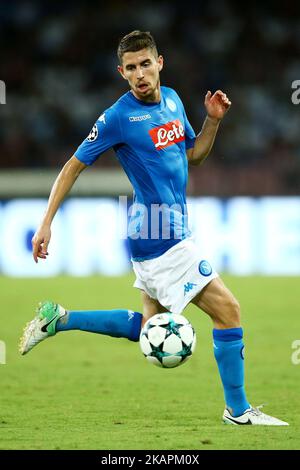 Jorginha von Neapel im San Paolo Stadium in Neapel, Italien, am 16. August 2017 während des UEFA Champions League Qualifying Play-offs der ersten Etappe der UEFA-Runde zwischen SSC Napoli und OGC Nizza. (Foto von Matteo Ciambelli/NurPhoto) Stockfoto