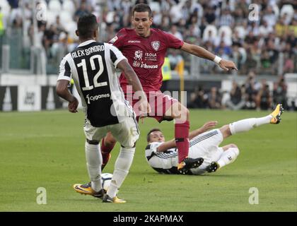 Simone Padoin während des Spiels der Serie A zwischen Juventus und Cagliari, in Turin, am 19. August 2017 (Foto: Loris Roselli/NurPhoto). Stockfoto