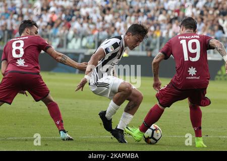 Paulo Dybala beim Spiel der Serie A zwischen Juventus und Cagliari in Turin am 19. August 2017 (Foto: Loris Roselli/NurPhoto). Stockfoto