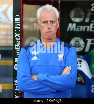 Ipswich Town Manager Mick McCarthy während des Carabao Cup 2.-Rundenmatches zwischen Crystal Palace und Ipswich Town am 22. August 2017 im Selhurst Park Stadium in London, England. (Foto von Kieran Galvin/NurPhoto) Stockfoto