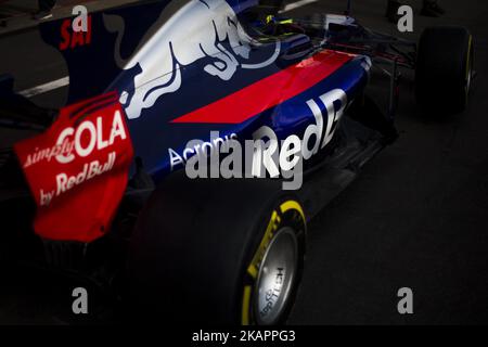 55 SAINZ Carlos aus Spanien vom Team Toro Rosso Fahrzeugdetails während des Grand Prix der Formel 1 in Belgien auf dem Circuit de Spa-Francorchamps am 24. August 2017 in Spa, Belgien. (Foto von Xavier Bonilla/NurPhoto) Stockfoto