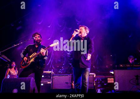 Die englische Rockband Elbow spielt live beim Lowlands Festival 2017 Biddinghuizen, Niederlande (Foto: Roberto Finizio/NurPhoto) Stockfoto