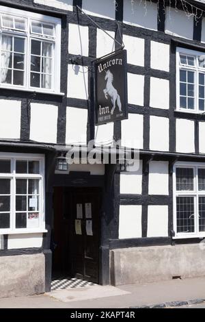 The Unicorn Inn, Weobley, Weobley, Herefordshire Stockfoto