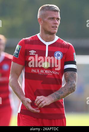 Paul Konchesky aus Billericay Town beim Bostik League Premier Division Spiel zwischen Thurrock gegen Billericay Town am 28. August 2017 in Ship Lane Ground, Aveley, Großbritannien. (Foto von Kieran Galvin/NurPhoto) Stockfoto