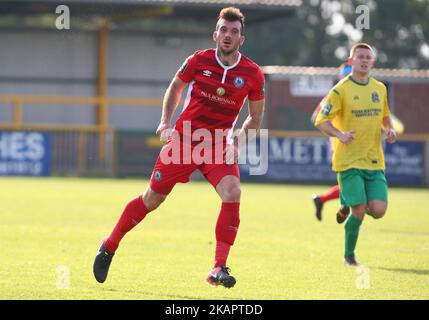 Joseph Ellul von Billericay Town beim Bostik League Premier Division Spiel zwischen Thurrock gegen Billericay Town am Ship Lane Ground, Aveley, UK am 28. August 2017. (Foto von Kieran Galvin/NurPhoto) Stockfoto