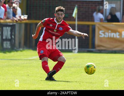 Rob Evans von Billericay Town beim Bostik League Premier Division Spiel zwischen Thurrock gegen Billericay Town am 28. August 2017 in Ship Lane Ground, Aveley, Großbritannien. (Foto von Kieran Galvin/NurPhoto) Stockfoto