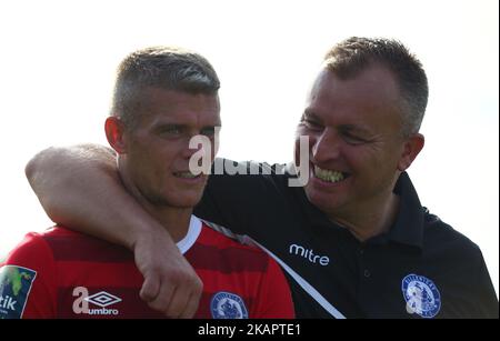 Paul Konchesky aus Billericay Town beim Bostik League Premier Division Spiel zwischen Thurrock gegen Billericay Town am 28. August 2017 in Ship Lane Ground, Aveley, Großbritannien. (Foto von Kieran Galvin/NurPhoto) Stockfoto