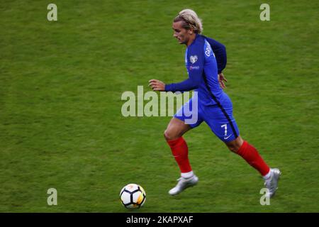 Antoine Griezmann beim Qualifikationsspiel der FIFA-Weltmeisterschaft 2018 zwischen Frankreich und den Niederlanden im Stade de France am 31. August 2017 in Paris, Frankreich. (Foto von Mehdi Taamallah/NurPhoto) Stockfoto